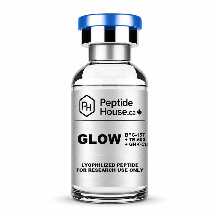 GLOW lyophilized peptide vial